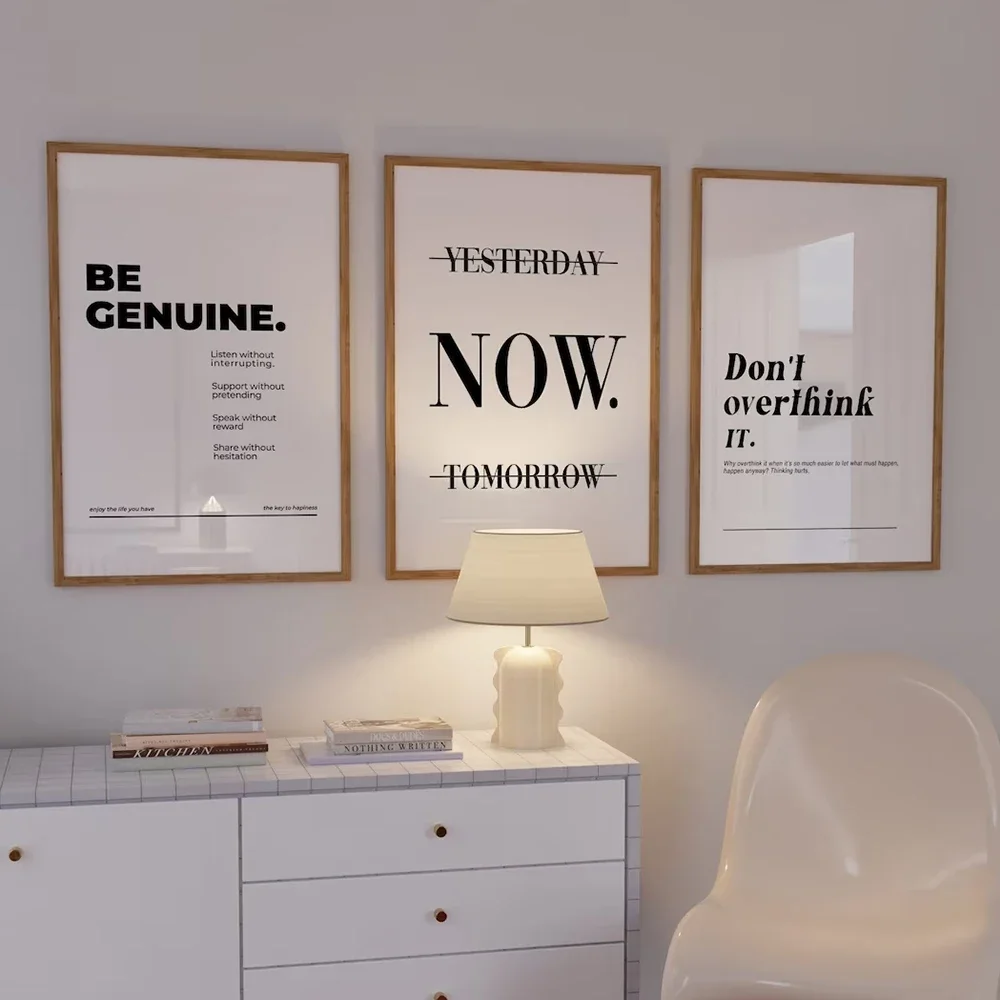 Home Office Room Inspiration - يقتبس التحفيز البسيط فن الحائط ،