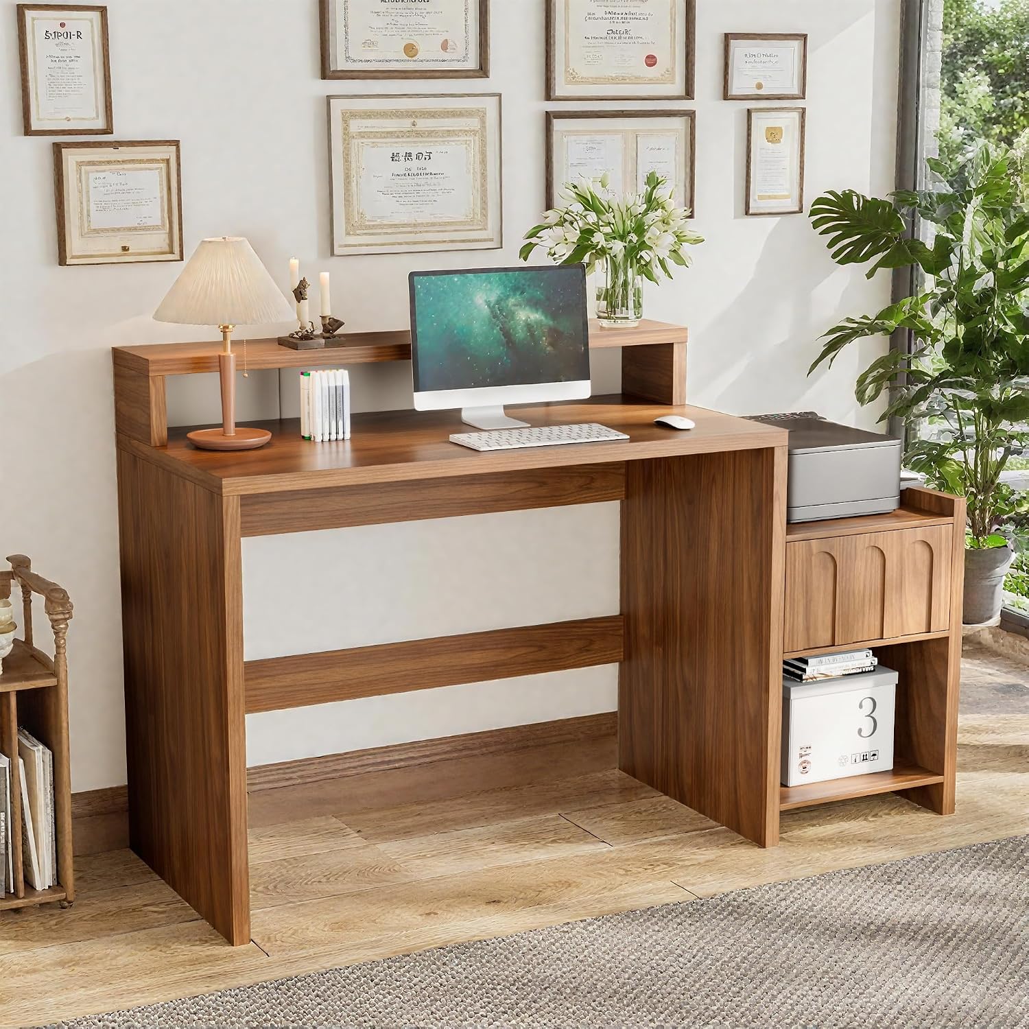 Home Office Work Table - مكتب تنفيذي بطول 60 بوصة مع