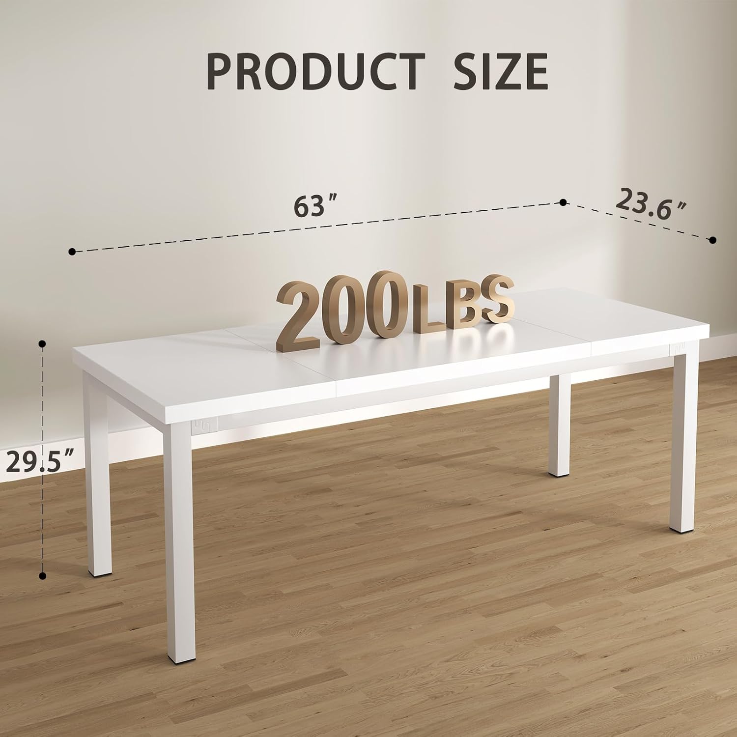 Home Office Work Table - مكتب كمبيوتر بطول 63 بوصة مع