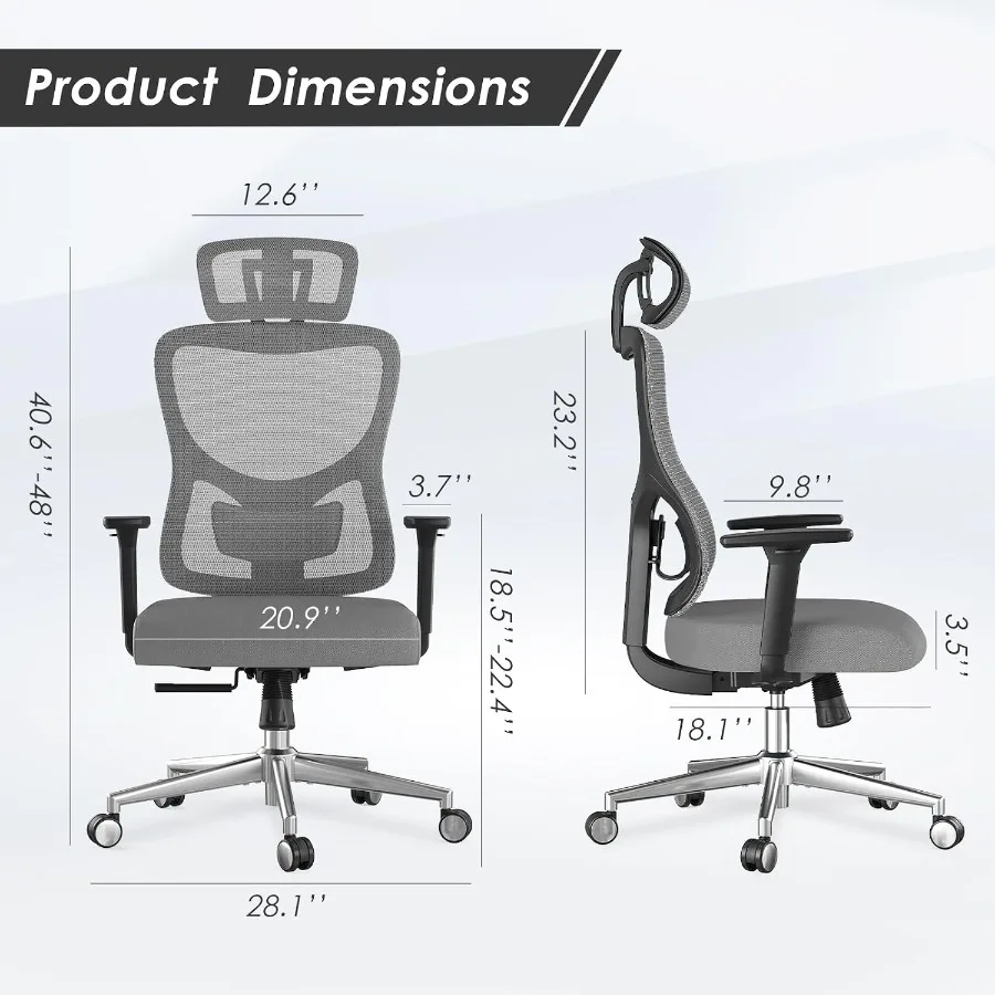 كرسي مكتب مريح للاستخدام في ال - مراجعة Ergonomic Office Chair وسعره
