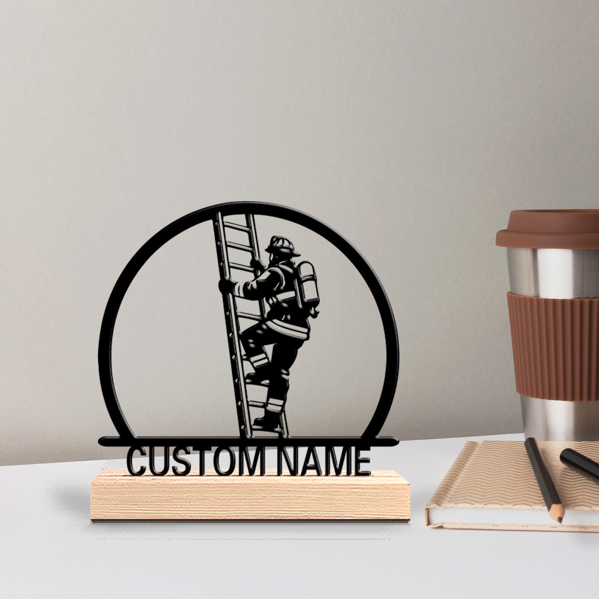 تمثال معدني رومانسي مخصص لرجل  - مراجعة Home Office Logo وسعره