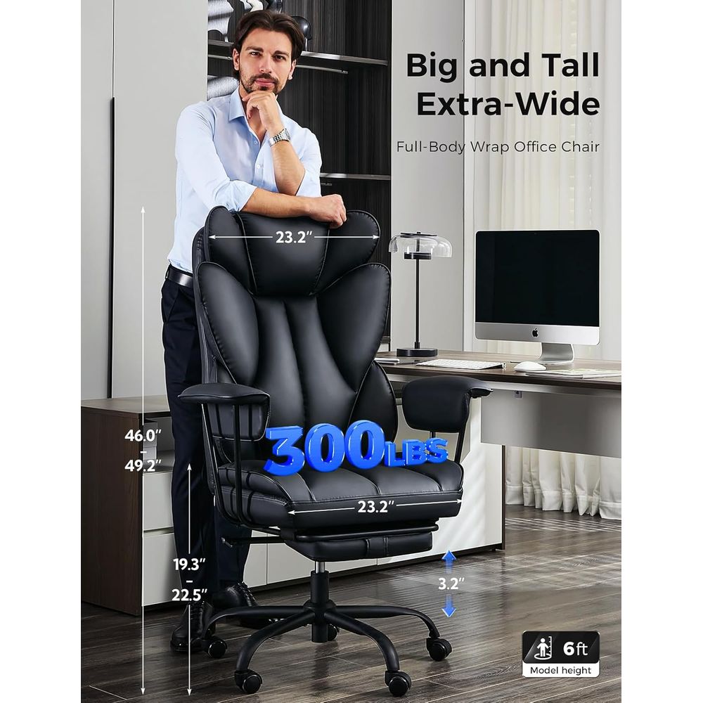 كرسي مكتب كبير الحجم ومريح للأ - مراجعة Ergonomic Office Chair وسعره