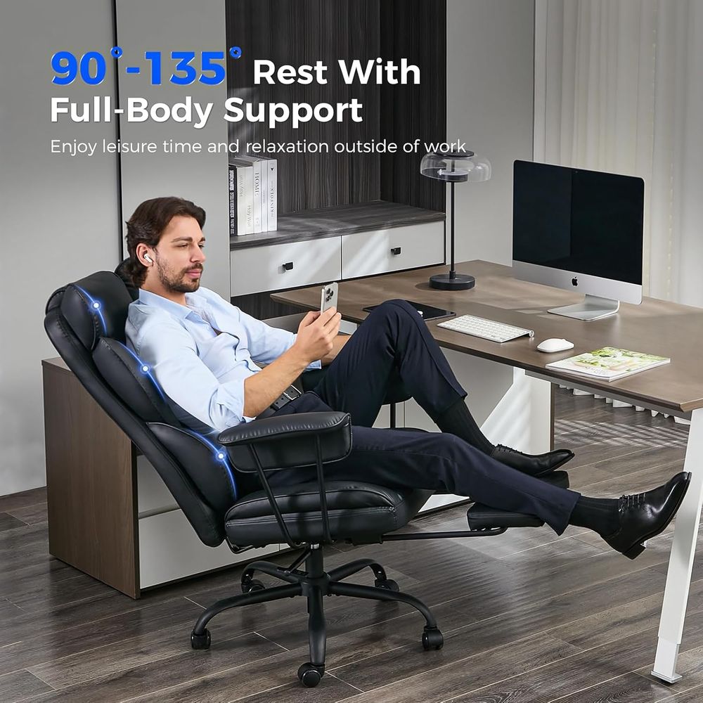 كرسي مكتب كبير الحجم ومريح للأ - مراجعة Ergonomic Office Chair وسعره