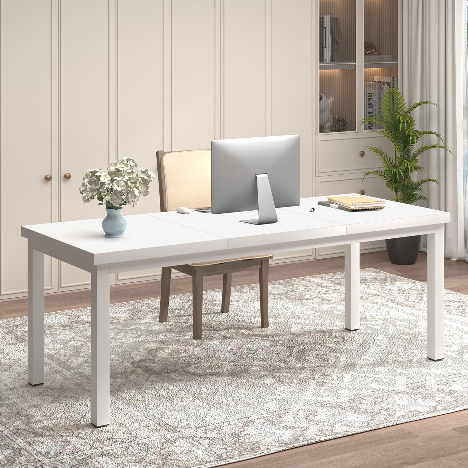 مكتب كمبيوتر بطول 63 بوصة مع أ - مراجعة Home Office Work Table وسعره