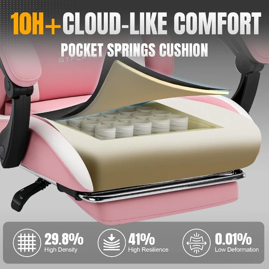 كرسي ألعاب مزود بمسند للقدمين  - مراجعة Ergonomic Office Chair وسعره