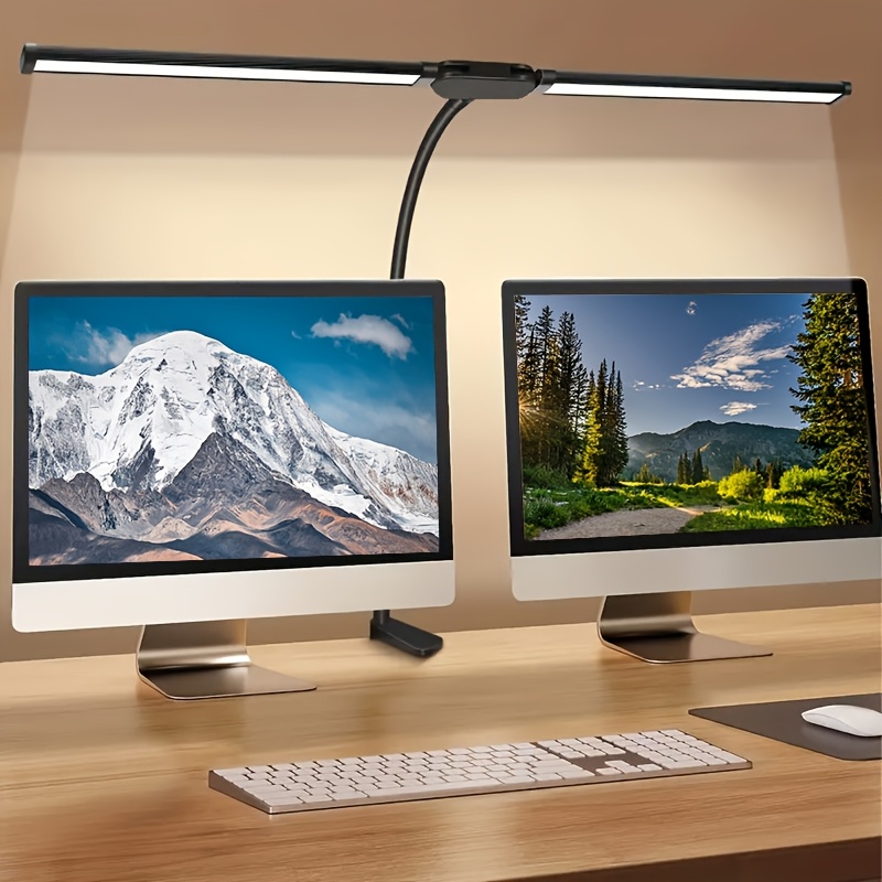 مصباح مكتب LED مزدوج الرأس مع  - مراجعة Home Office Work Table وسعره